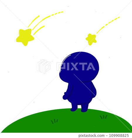 觀看流星的插圖 109908825