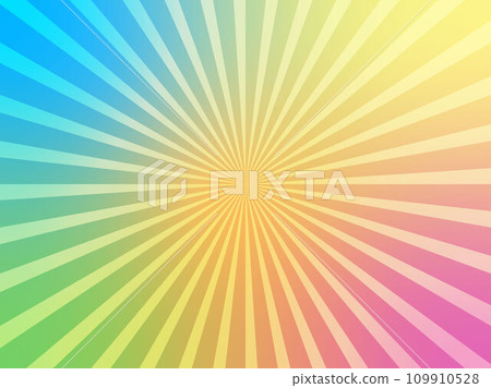 Rainbow color psychedelic image concentrated line background material Rainbow color psychedelic image concentrated line background material 109910528