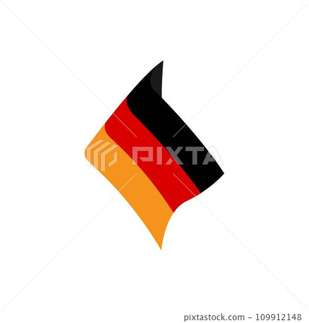 german flag logo illustration design german flag logo illustration design 109912148