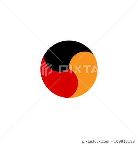 german flag logo illustration design german flag logo illustration design 109912159