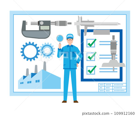 Industrial quality assurance man Industrial quality assurance man 109912160