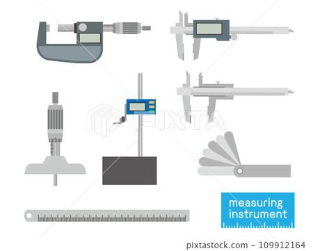 Illustration set of measuring instruments 109912164