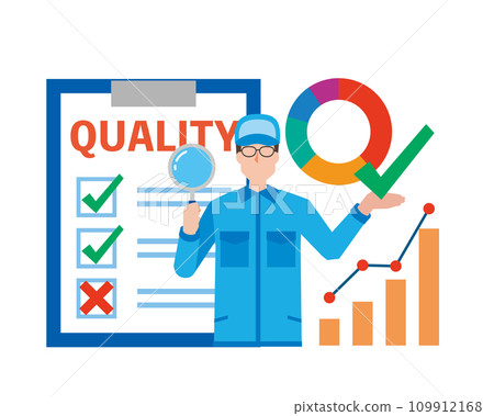 A man from the quality assurance department A man from the quality assurance department 109912168