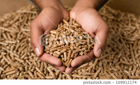 Nature's Grasp: Biomass Bounty in a Gentle Hand Nature's Grasp: Biomass Bounty in a Gentle Hand 109912174