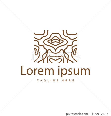 Tree Bark Logo Design Vector Simple Wood Texture Bark Illustration Symbol Tree Bark Logo Design Vector Simple Wood Texture Bark Illustration Symbol 109912603