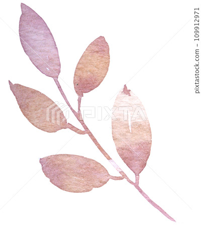 Autumn watercolor hand paint element Autumn watercolor hand paint element 109912971