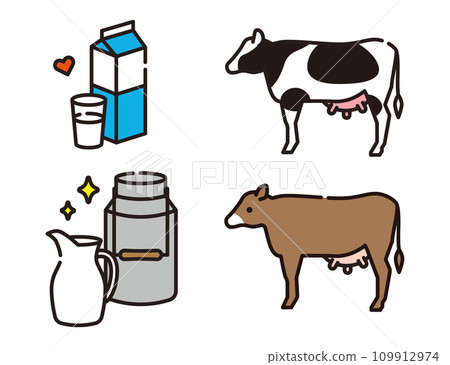 Dairy cows, dairy cows, milk, dairy products 109912974
