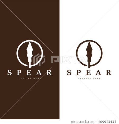 Spear Logo Old Vintage Rustic Simple Design Business Brand Spear Arrow Spear Logo Old Vintage Rustic Simple Design Business Brand Spear Arrow 109913431