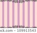 Decorative fence gothic frame stripes 109913543