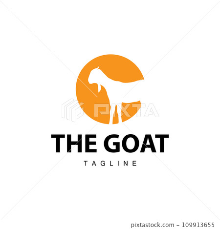 Goat Head Simple Logo Template Design Stock Vector (Royalty Free)  2294820161 | Shutterstock