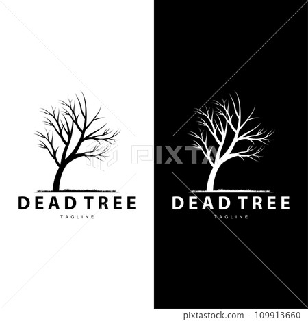 Drought Logo, Dry Tree Logo Design with Simple, Minimalist and Modern Vector Line Style Drought Logo, Dry Tree Logo Design with Simple, Minimalist and Modern Vector Line Style 109913660
