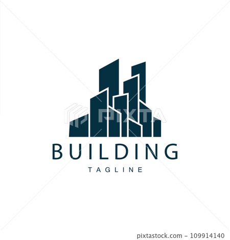 Modern City Building Logo Design, Luxurious and Simple Urban Architecture 109914140