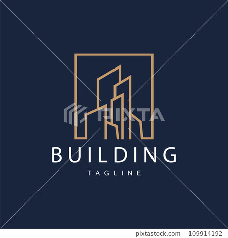 Modern City Building Logo Design, Luxurious and Simple Urban Architecture 109914192