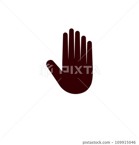 simple hand logo vector template-插圖素材 [109915046] - PIXTA圖庫