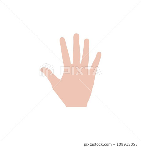 simple hand logo vector template 109915055