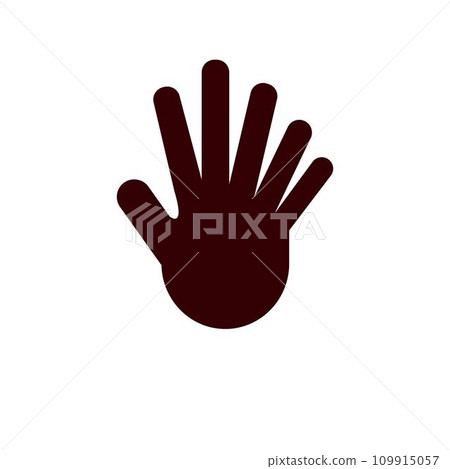 simple hand logo vector template simple hand logo vector template 109915057