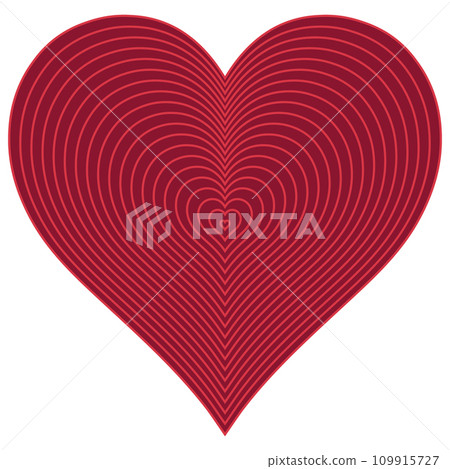 Red burgundy heart, symbol love fidelity, Valentines day expression feelings 109915727