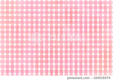 pink gingham check watercolor pink gingham check watercolor 109916974