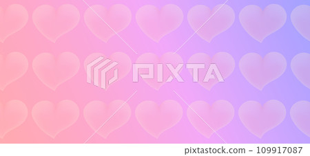 Seamless pattern with hearts and gradient background. Vector light modern background in y2k style. Seamless pattern with hearts and gradient background. Vector light modern background in y2k style. 109917087