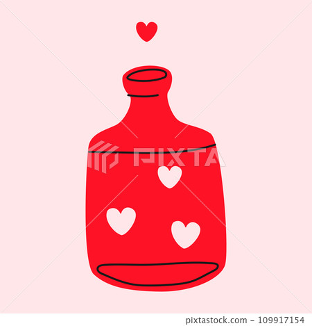 Love potion icon. Love spell magic bottle Love potion icon. Love spell magic bottle 109917154