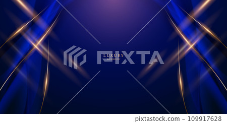 blue abstract background with luxury golden elements vector illustration blue abstract background with luxury golden elements vector illustration 109917628