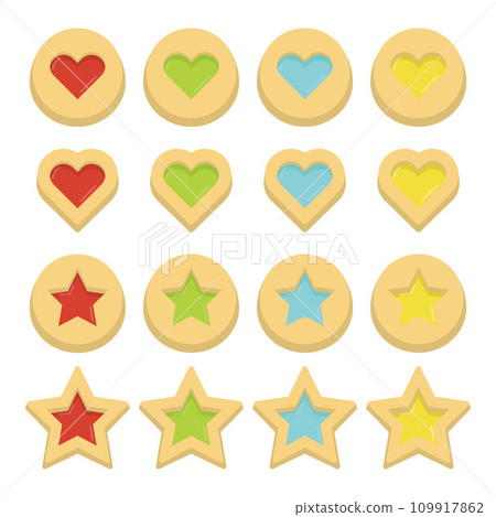 彩色玻璃餅乾圖 109917862