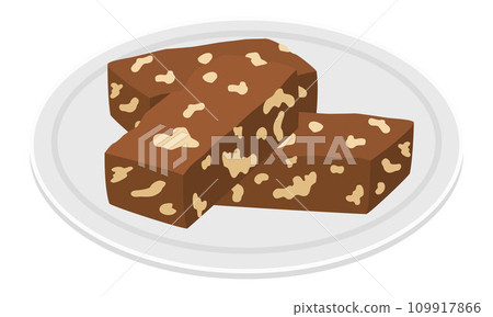 brownie illustration 109917866