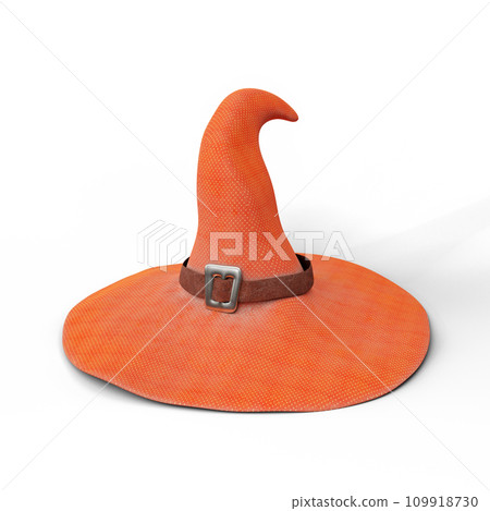 Witch or Wizard Magic Hat. 3D Illustration. File with Clipping Path. Witch or Wizard Magic Hat. 3D Illustration. File with Clipping Path. 109918730