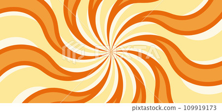 Caramel swirl background. Candy circular pattern. Chocolate rays Caramel swirl background. Candy circular pattern. Chocolate rays 109919173