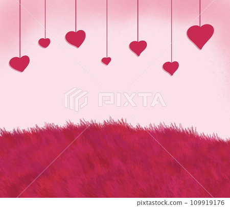 valentine background with hearts	 109919176