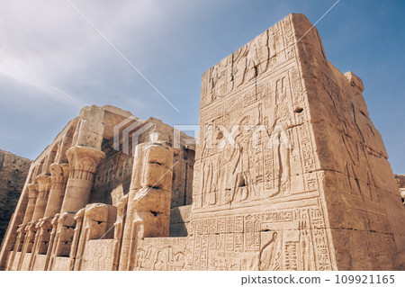 Iconic Columns of an Ancient Egyptian Temple. Egypt Summer Travel Iconic Columns of an Ancient Egyptian Temple. Egypt Summer Travel 109921165