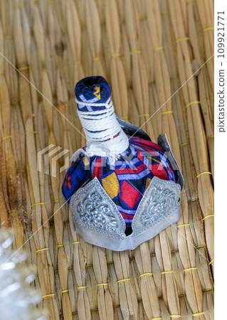 compress ball with Thai clothes design. 109921771