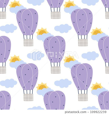 Hot air balloon seamless pattern Hot air balloon seamless pattern 109922239