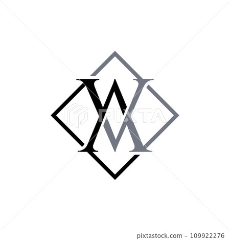 Letter VA linked overlapping logo 109922276