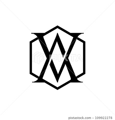 Letter VA linked overlapping logo 109922278