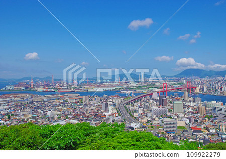 從北九州市若松區高遠山眺望市景 109922279