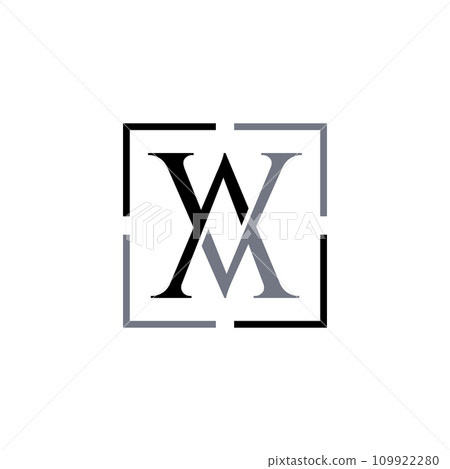 Letter VA linked overlapping logo 109922280