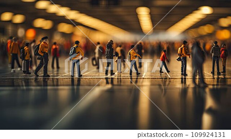 Airport crowded with many people Airport crowded with many people 109924131