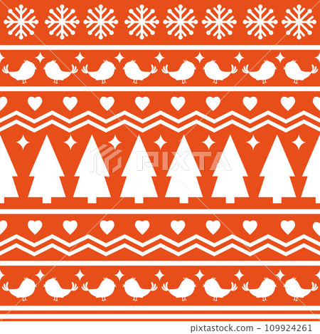 Seamless Scandinavian pattern for Christmas and New Year for winter hat, ugly sweater, jumper, paper or other designs. Seamless Scandinavian pattern for Christmas and New Year for winter hat, ugly sweater, jumper, paper or other designs. 109924261