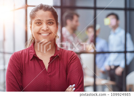 Image of young beautiful joyful woman smiling Image of young beautiful joyful woman smiling 109924985