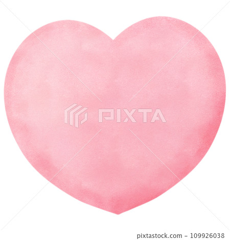 Pink heart watercolor clip art Pink heart watercolor clip art 109926038