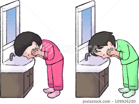 小學生洗臉 109926280