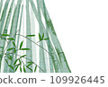New Year's card winter greetings background bamboo forest 109926445