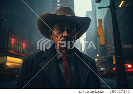 Mexican Man Channels 1950s Flair Amid Midtown Skyscrapers Mexican Man Channels 1950s Flair Amid Midtown Skyscrapers 109927502