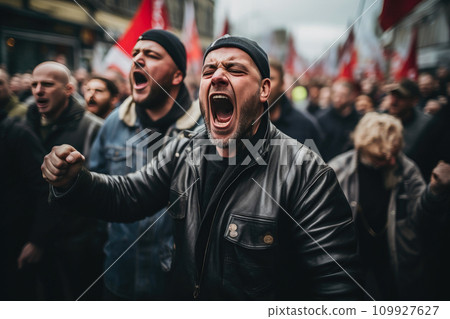 Outcry of the Masses: Workers' Street Protest 109927627