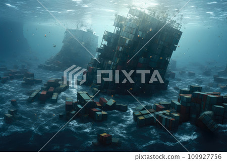 Submerged Freight: A Watery Container Collection 109927756
