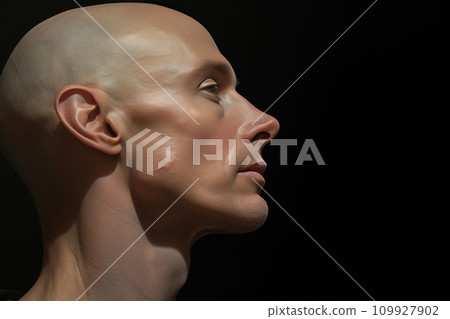 Serene Majesty: Profile View, Face in Thoughtful Pose Serene Majesty: Profile View, Face in Thoughtful Pose 109927902
