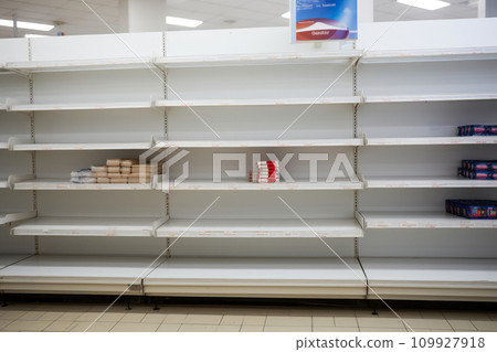 Empty Spaces: Supermarket Shelf View 109927918