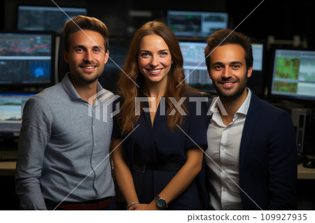 Diverse Trading Experts Collaborating Indoors Diverse Trading Experts Collaborating Indoors 109927935