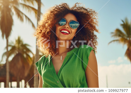 Radiant Caribbean Beauty: Beachside Charm 109927977